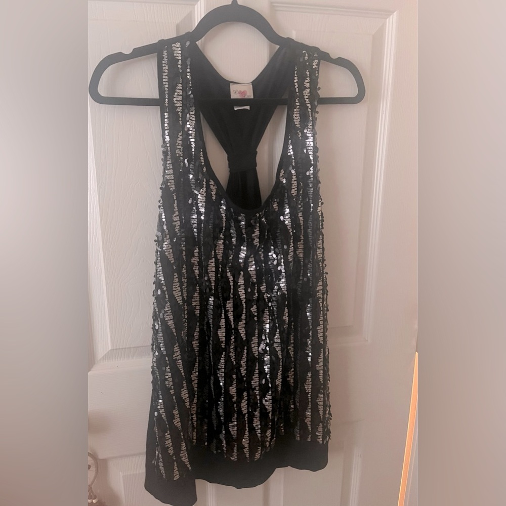 Elegant Sequins Tank Top